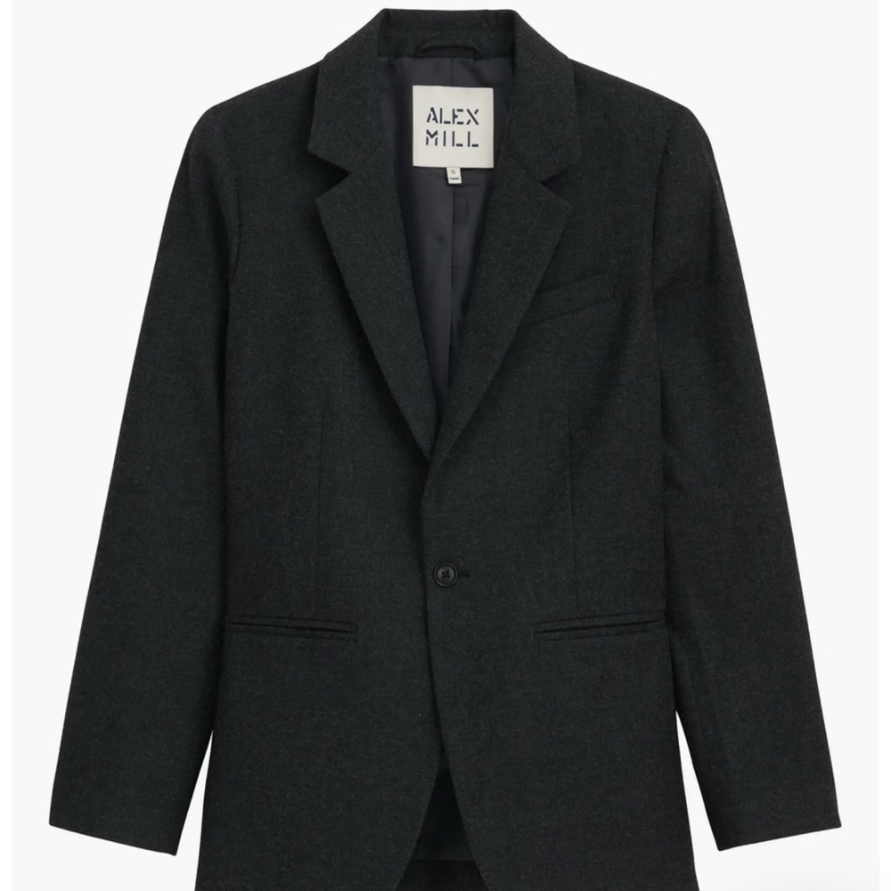 NWT Alex Mill SoHo Blazer in Charcoal Grey